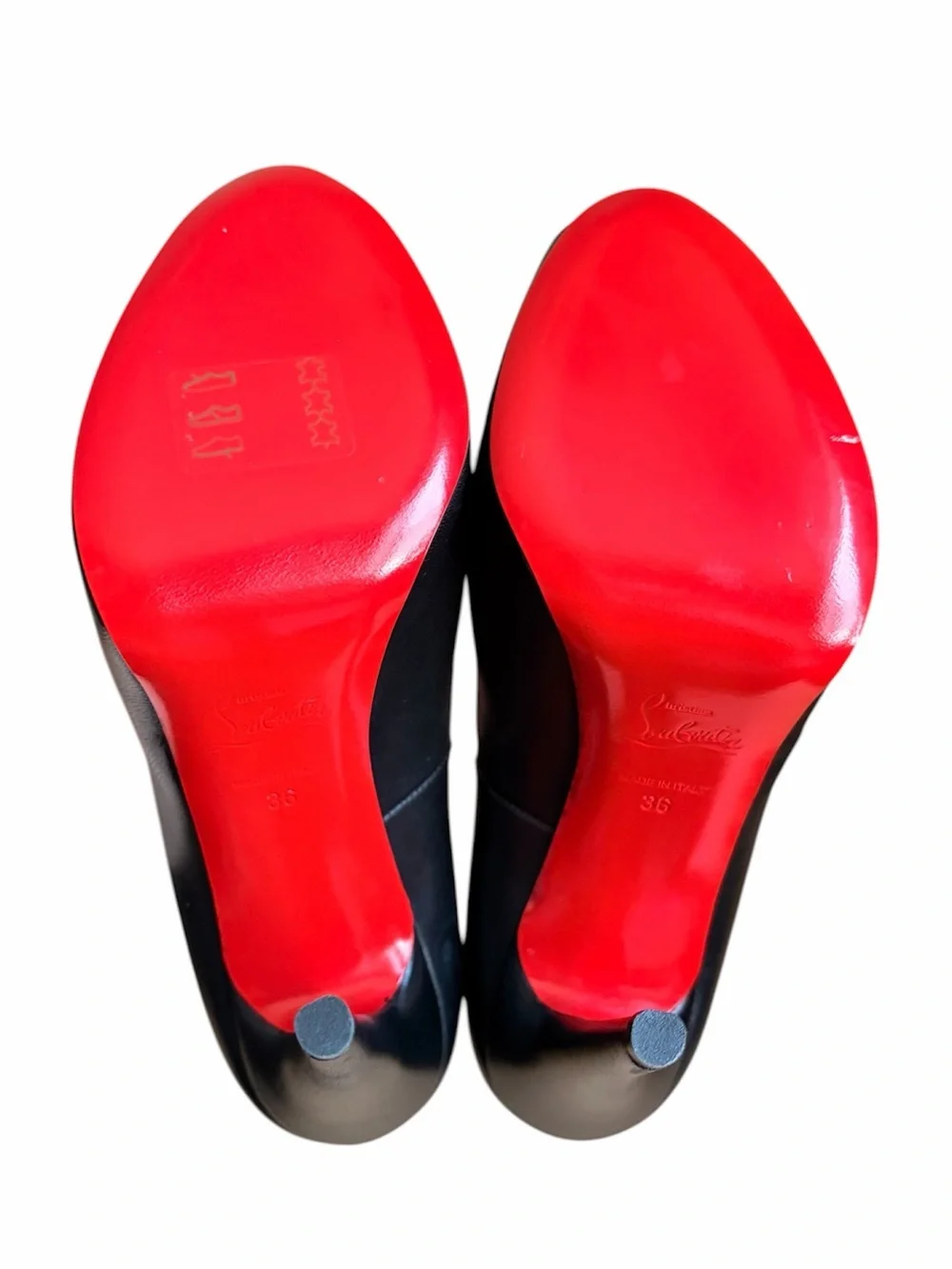 Christian Louboutin Vendome Black Peep-Toe High Heel Pump RETAIL 995 - Picture 5 of 5